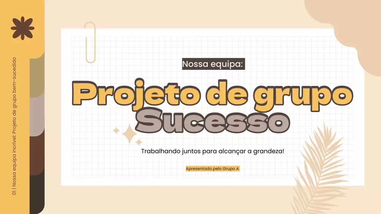 Material de estudo do Projeto de Grupo Simples Amarelo e Castanho