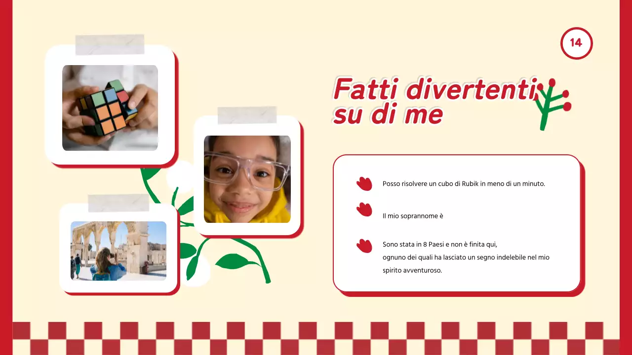 Red Trend Tutto su di me Autopresentazione