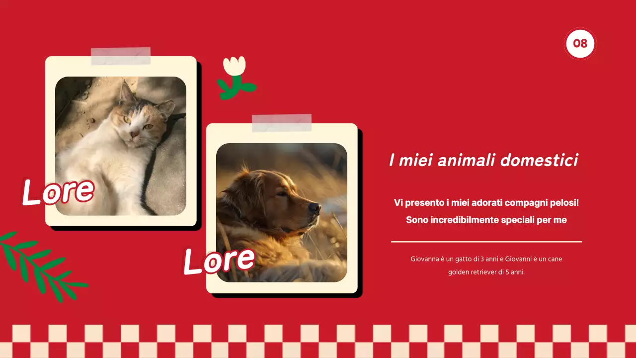 Red Trend Tutto su di me Autopresentazione