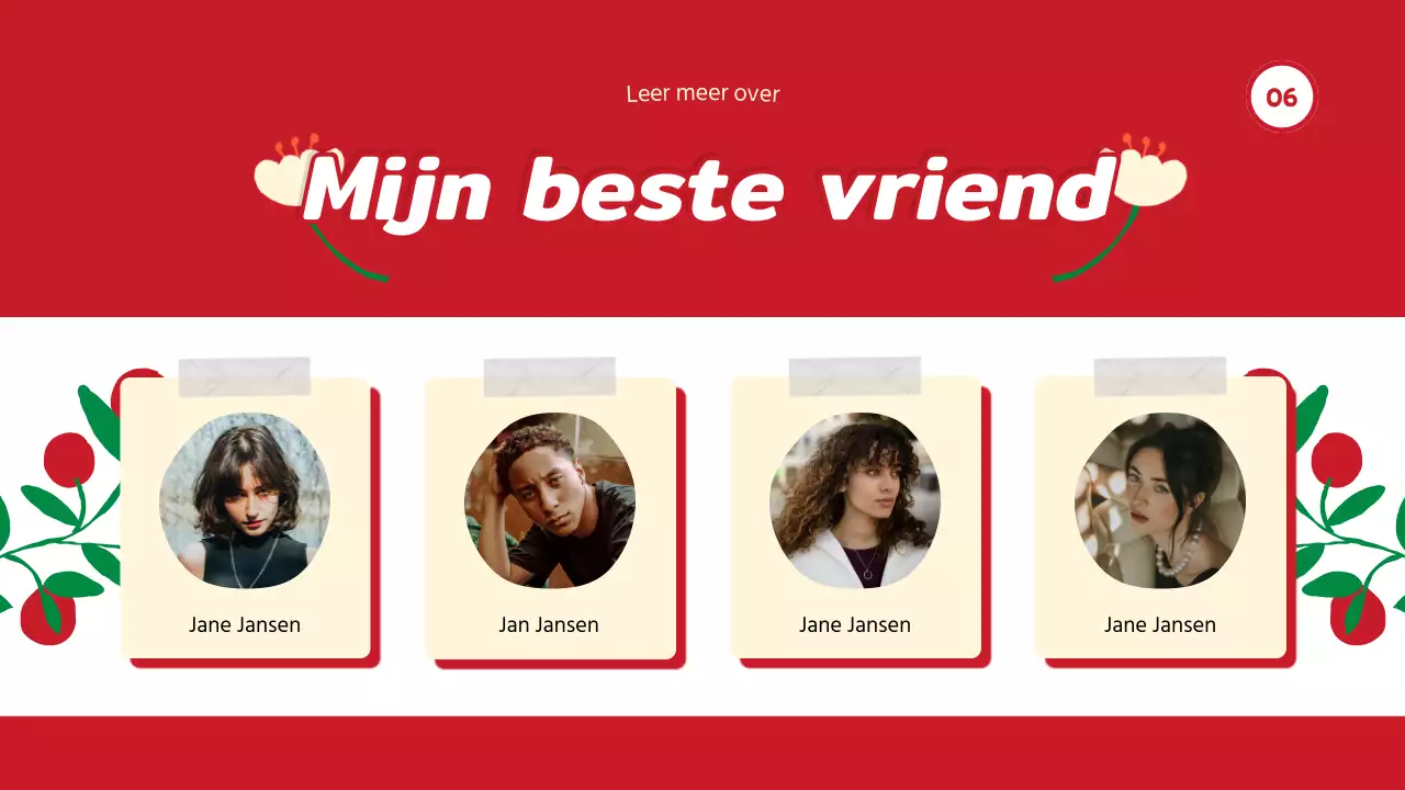 Red Trend Alles over mij Zelf Introductie