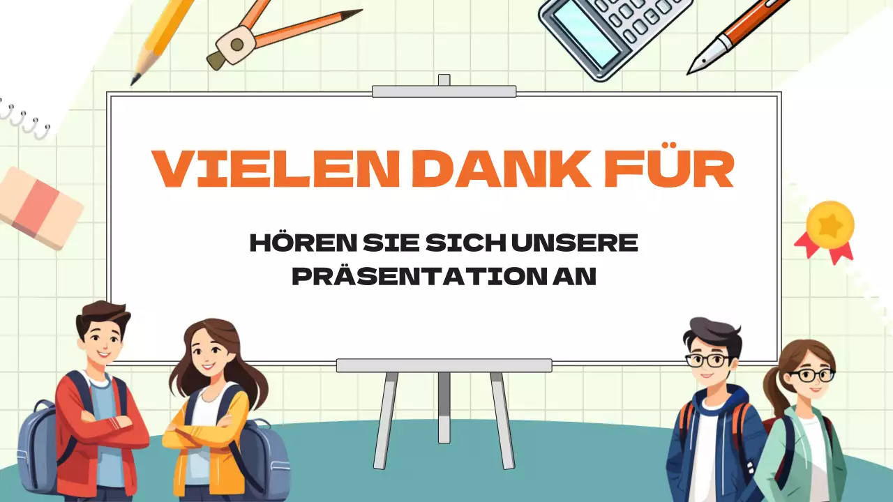 Grün-Blau-Animation Gruppenprojekt Studienmaterial