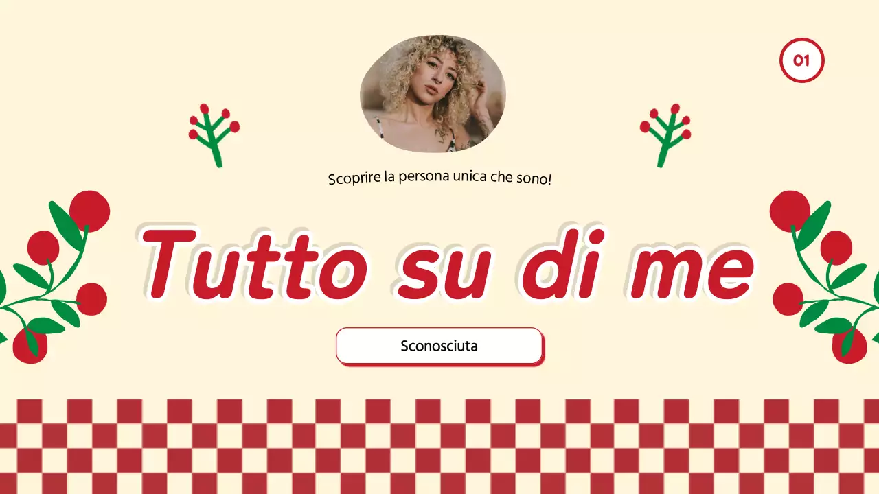 Red Trend Tutto su di me Autopresentazione