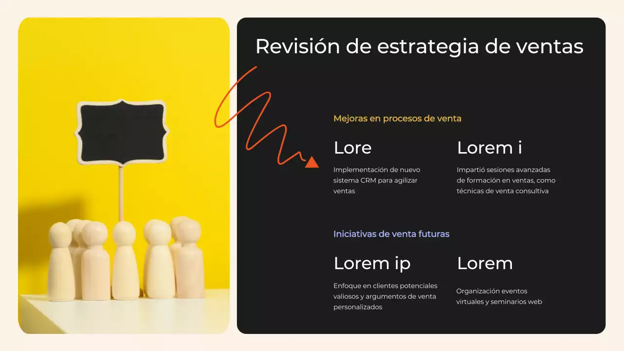 Black and Orange Modern Informe de la reunión trimestral de revisión empresarial