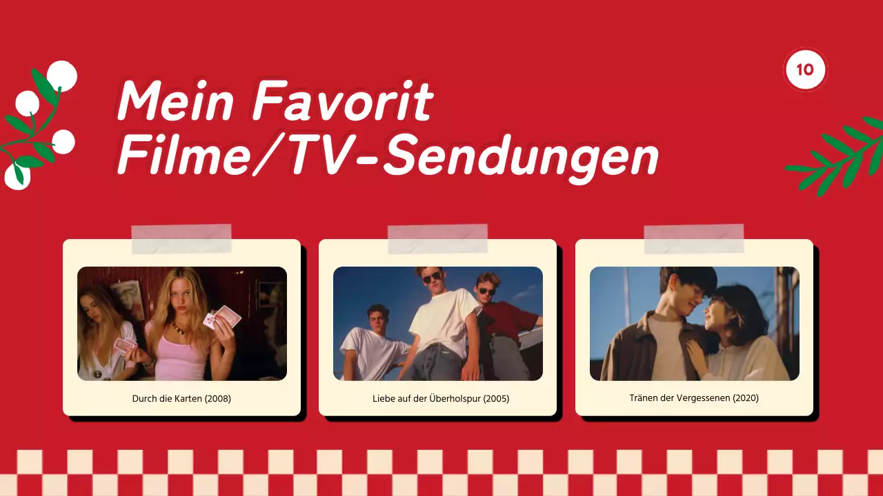 Red Trend Alles über mich Selbstvorstellung