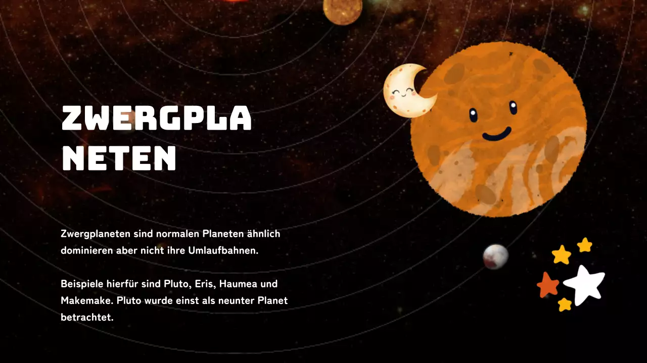 Schwarz Einfach Das Sonnensystem Unterrichtsmaterial