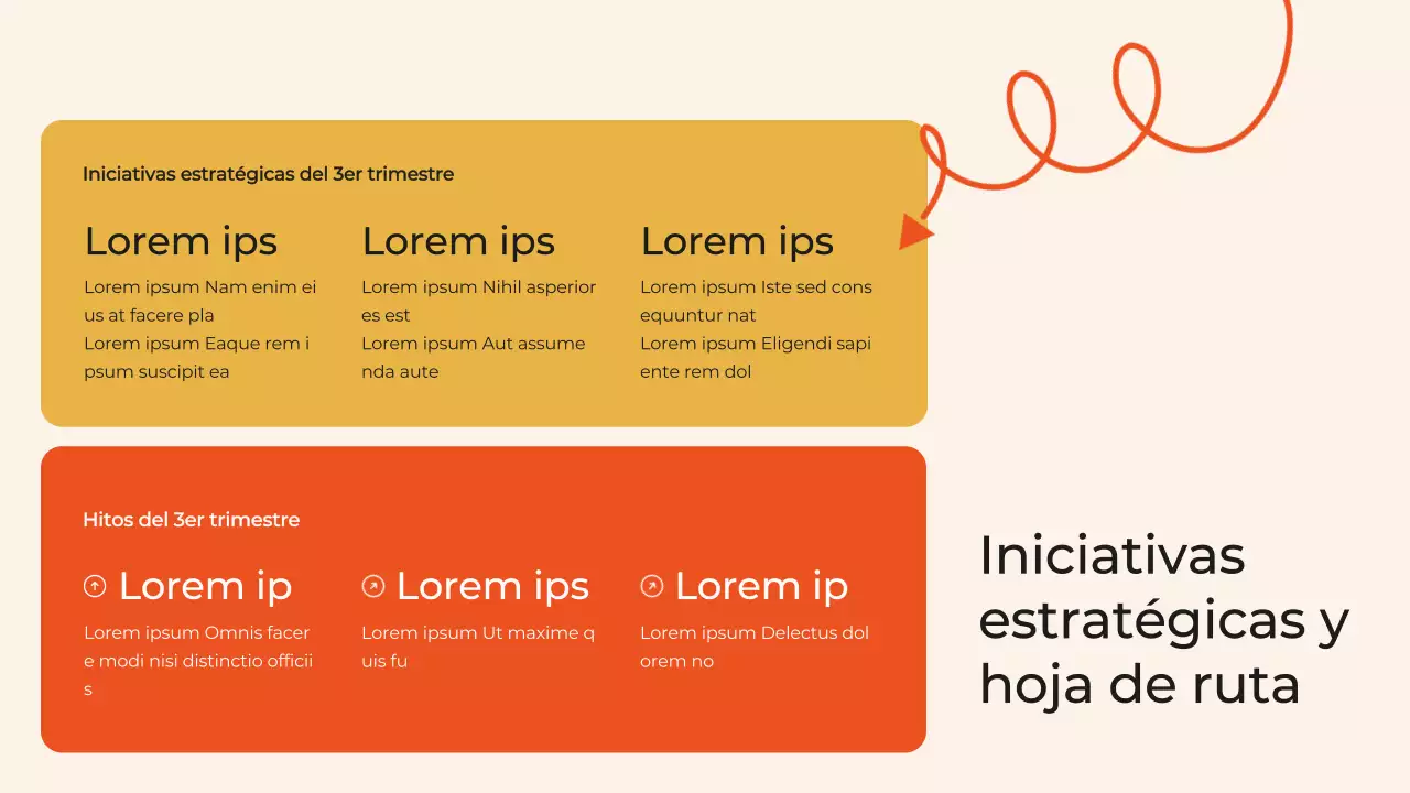 Black and Orange Modern Informe de la reunión trimestral de revisión empresarial