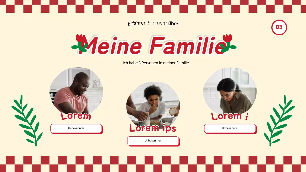 Red Trend Alles über mich Selbstvorstellung