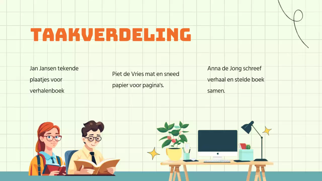 Groen Blauw Animatie Groepsproject Studiemateriaal