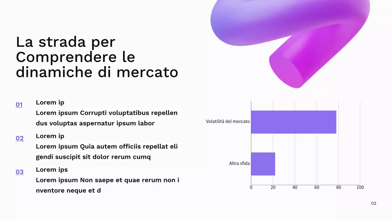 Viola e blu Strategia adattativa aziendale moderna