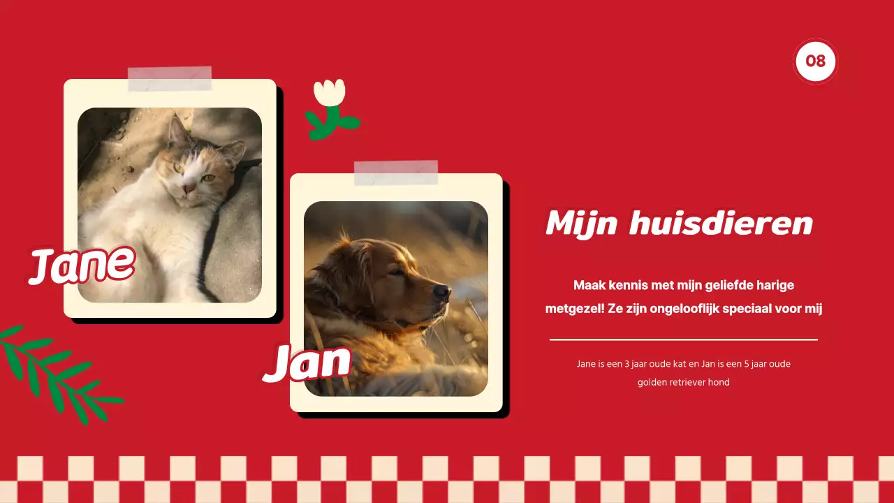 Red Trend Alles over mij Zelf Introductie