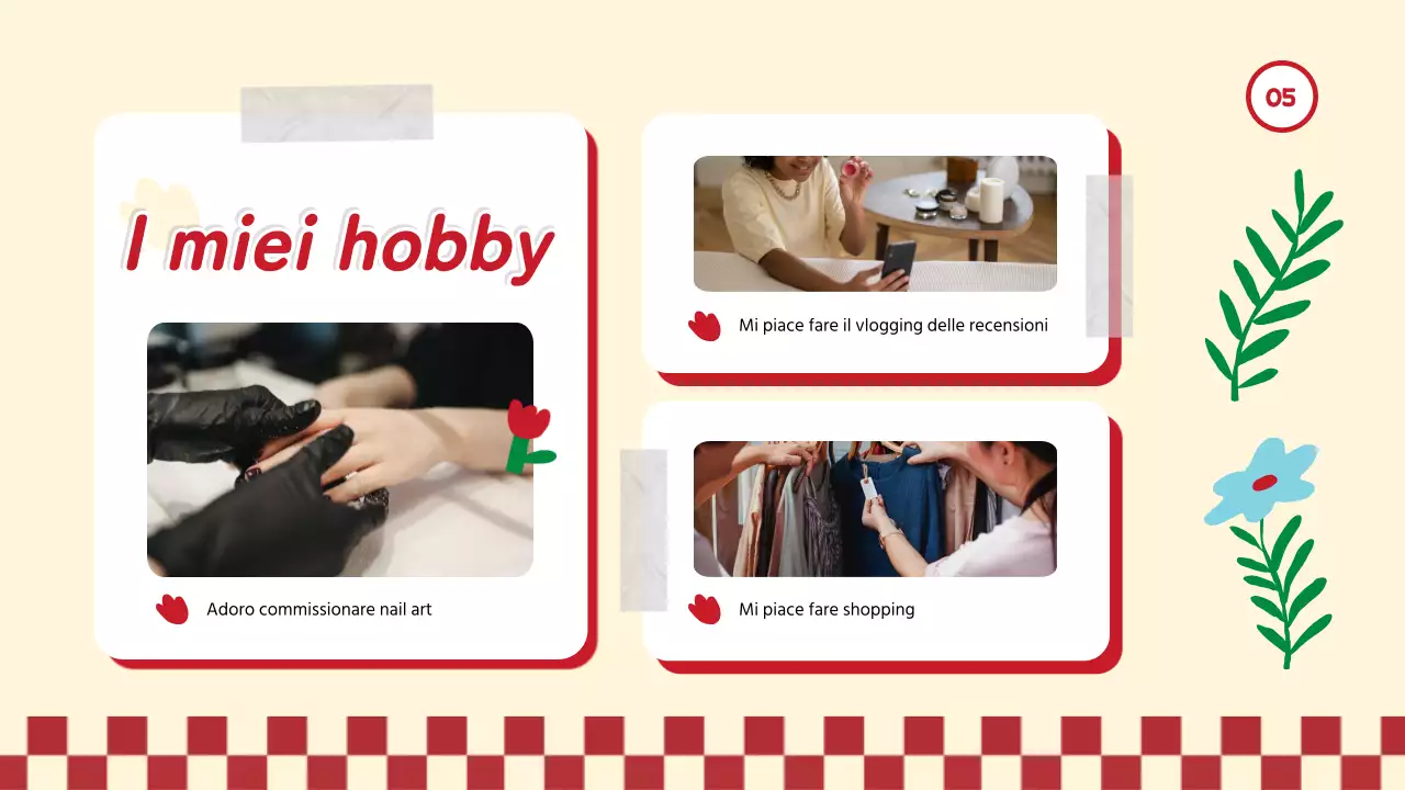 Red Trend Tutto su di me Autopresentazione