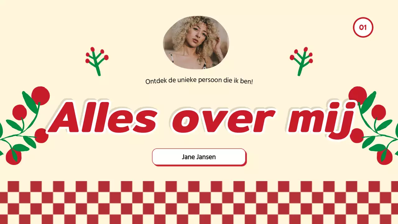 Red Trend Alles over mij Zelf Introductie