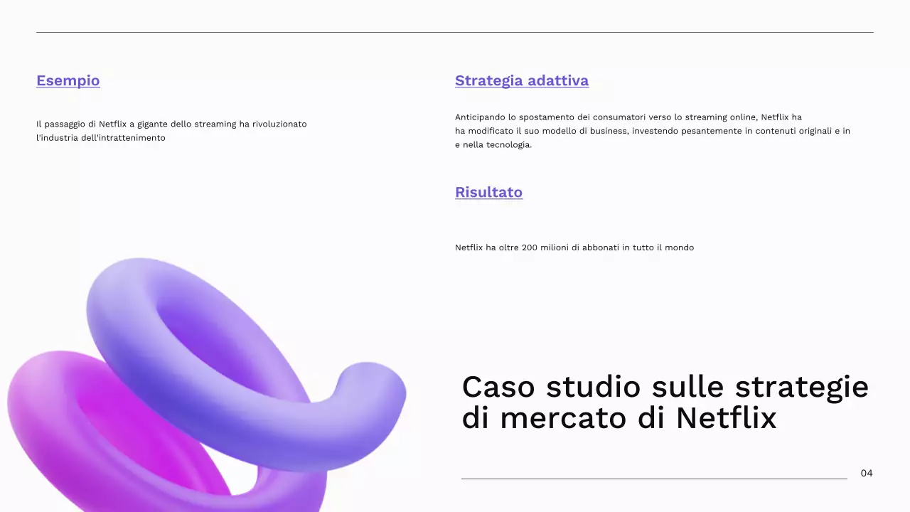 Viola e blu Strategia adattativa aziendale moderna