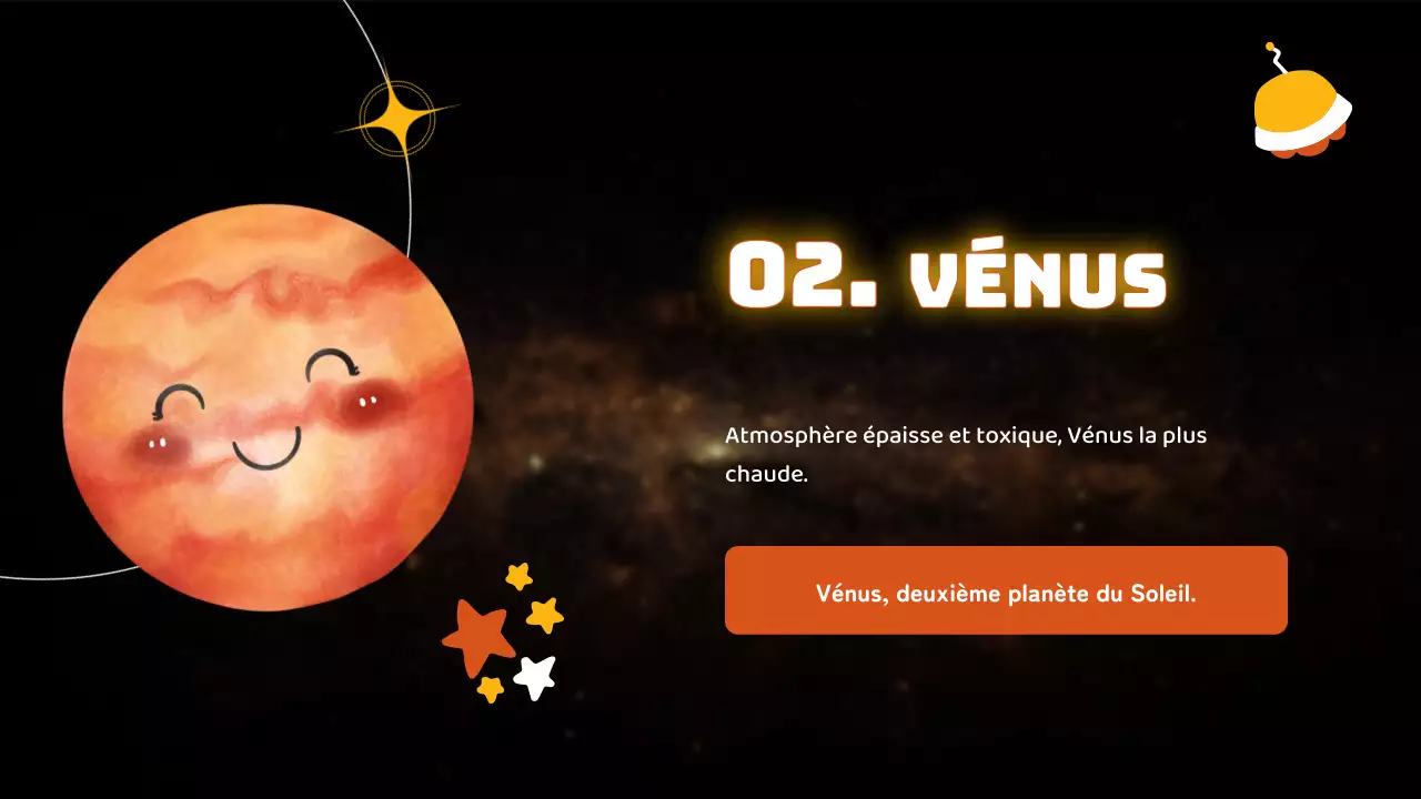 Noir Simple Le système solaire Matériel de cours