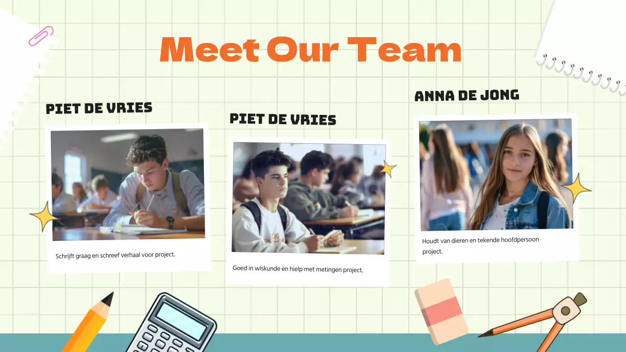 Groen Blauw Animatie Groepsproject Studiemateriaal