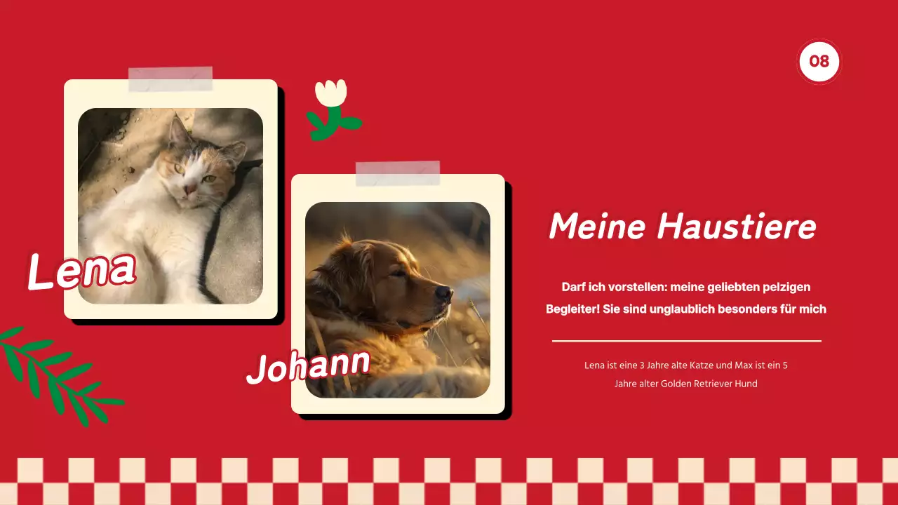 Red Trend Alles über mich Selbstvorstellung