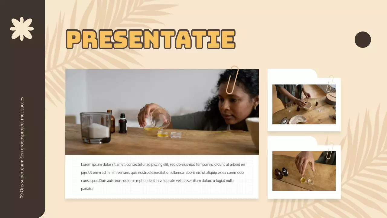 Geel en Bruin Eenvoudig Groepsproject Studiemateriaal