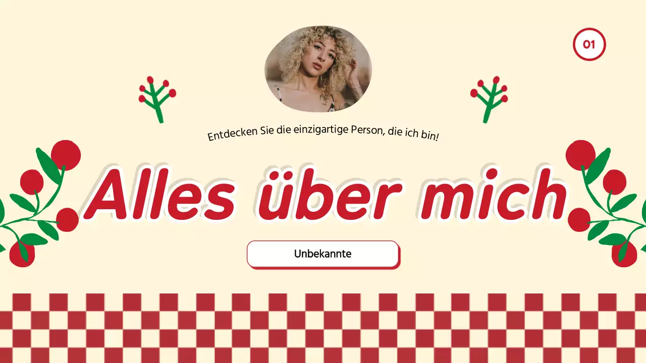 Red Trend Alles über mich Selbstvorstellung