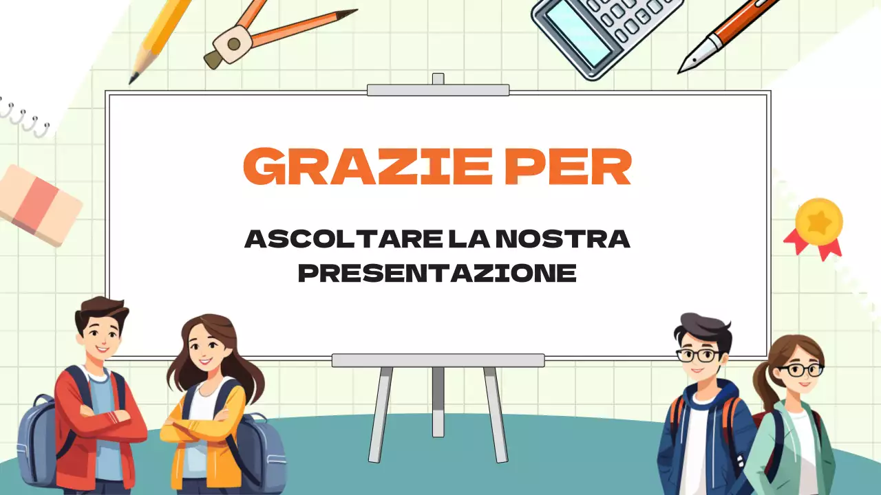 Materiale di studio per il progetto di gruppo di animazione verde-blu