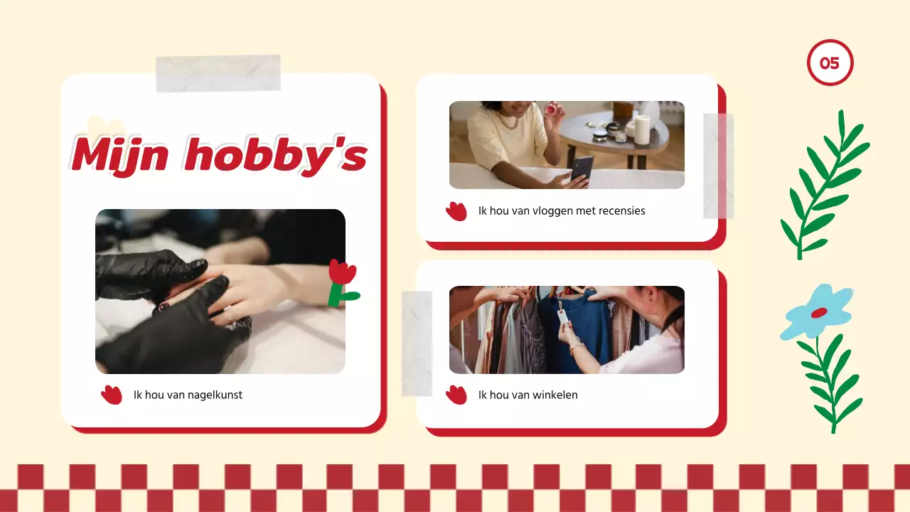 Red Trend Alles over mij Zelf Introductie