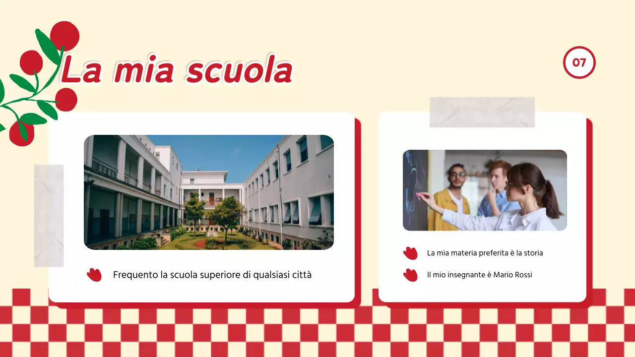 Red Trend Tutto su di me Autopresentazione