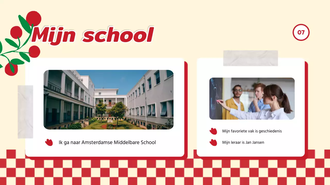 Red Trend Alles over mij Zelf Introductie