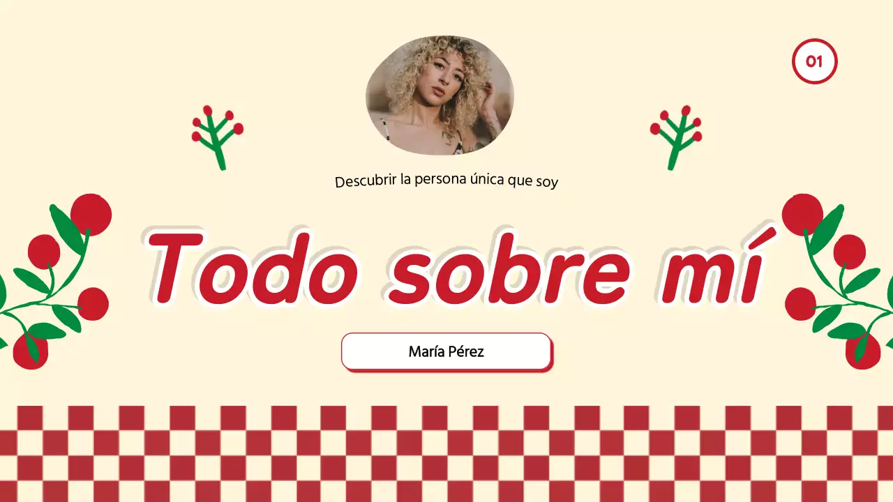 Red Trend Todo sobre mí Autopresentación