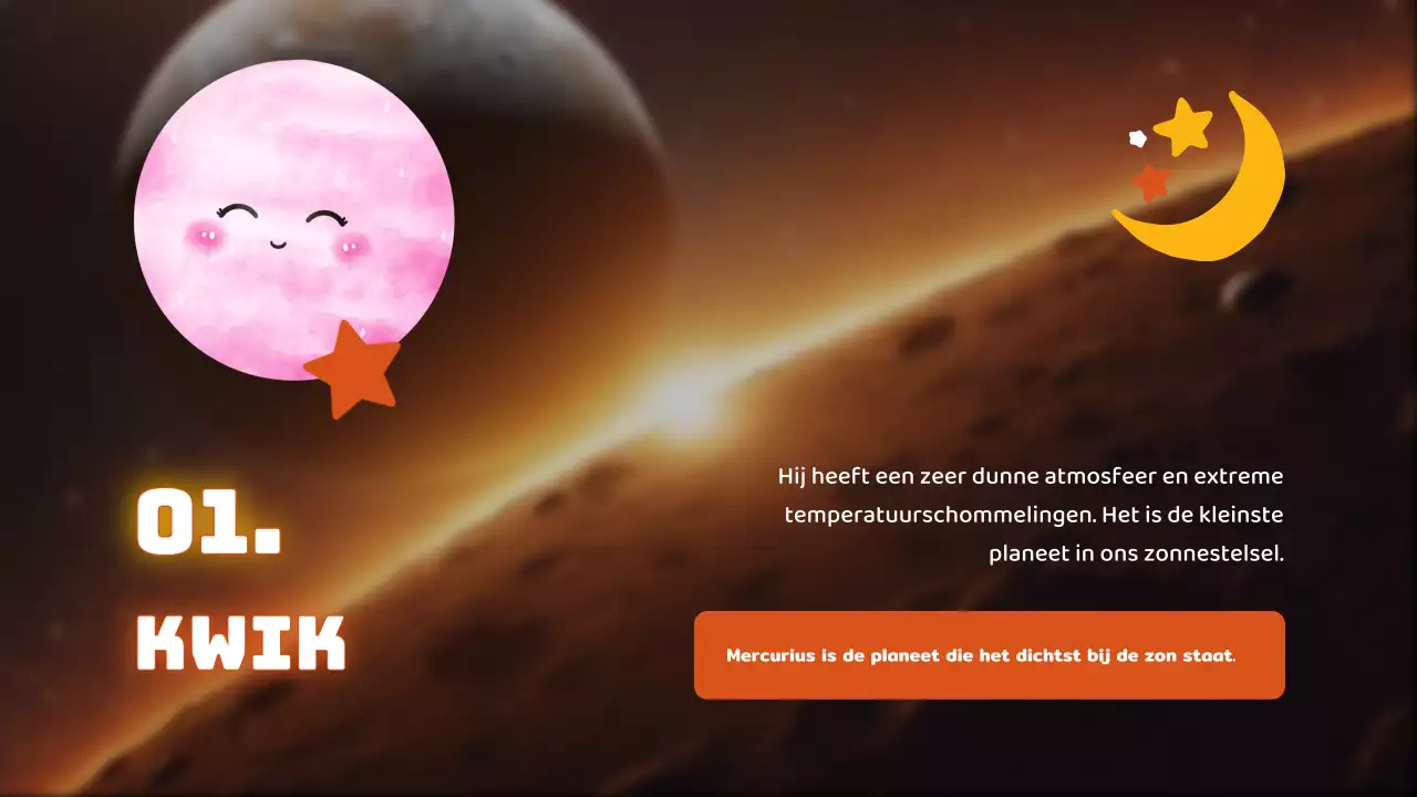 Zwart Eenvoudig Het Zonnestelsel Lesmateriaal