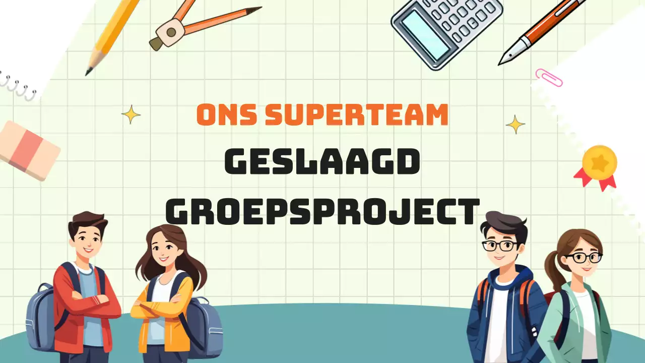 Groen Blauw Animatie Groepsproject Studiemateriaal