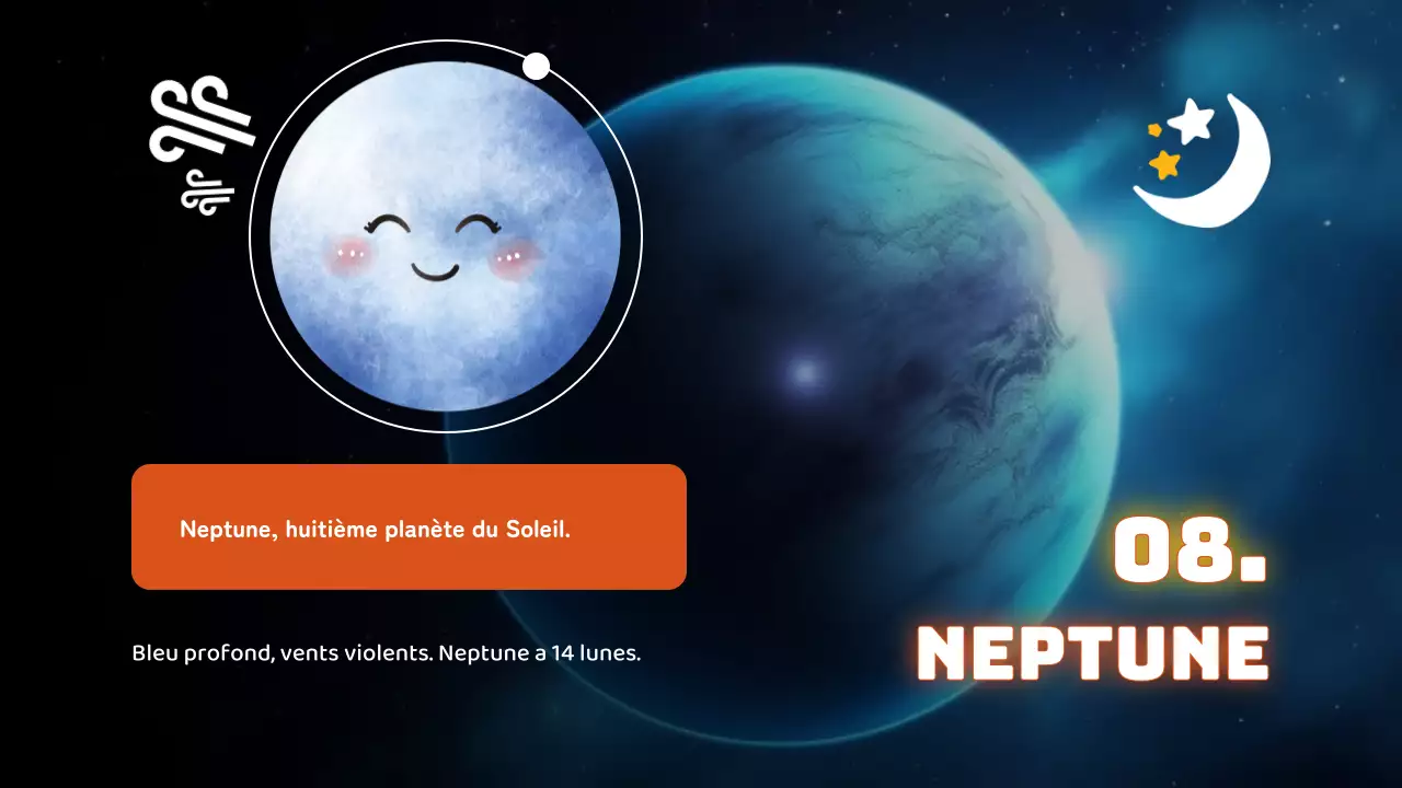 Noir Simple Le système solaire Matériel de cours