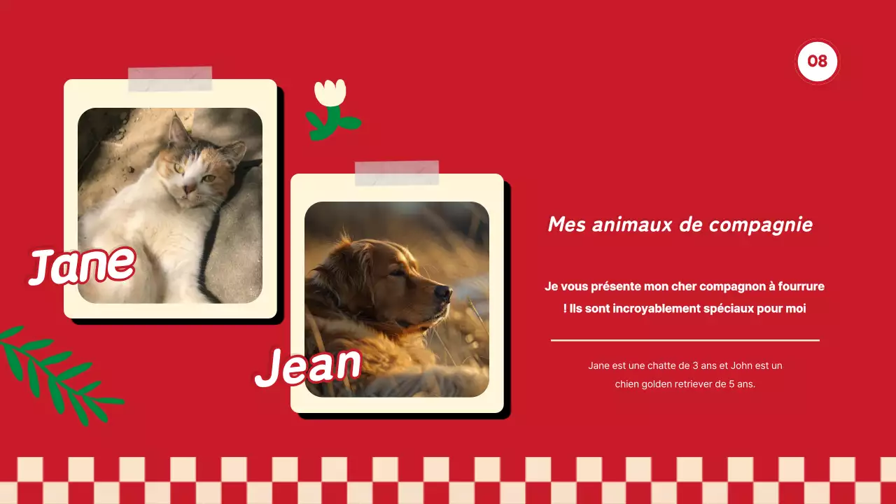 Tendance rouge Tout sur moi Présentation de soi