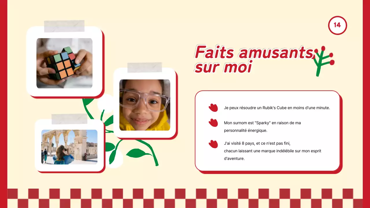 Tendance rouge Tout sur moi Présentation de soi