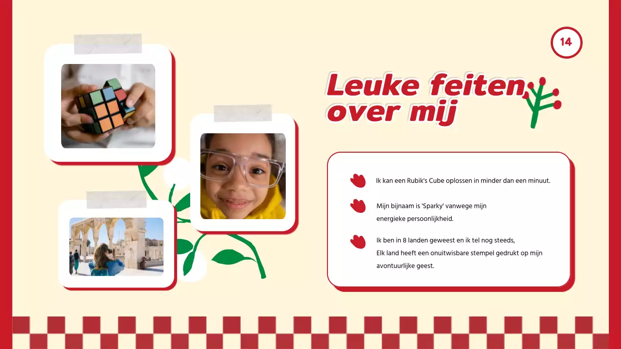 Red Trend Alles over mij Zelf Introductie