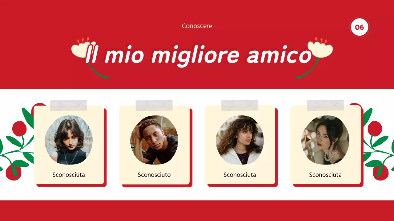 Red Trend Tutto su di me Autopresentazione