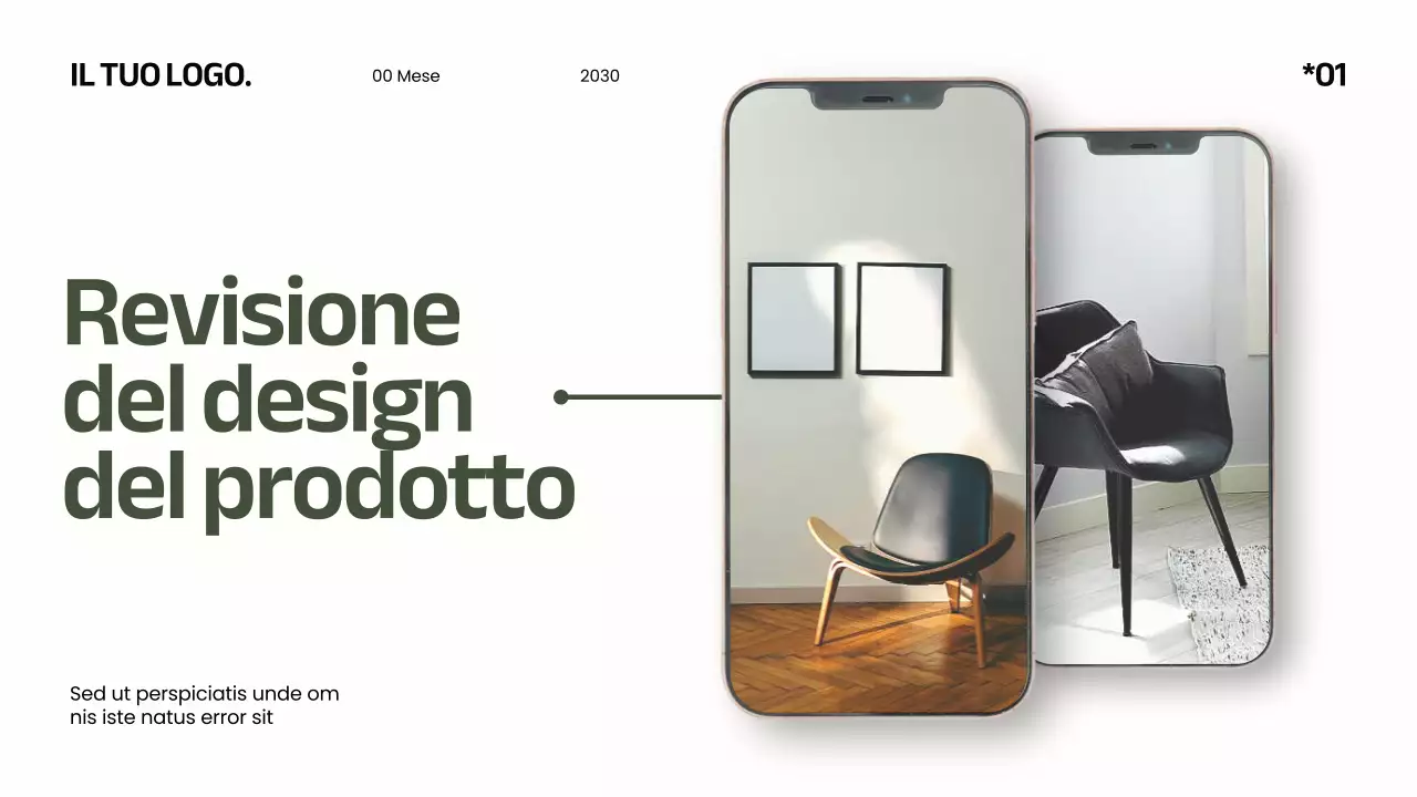 Khaki Bianco Minimale Moderno Elegante Design del prodotto Recensione Campagna di lancio del prodotto