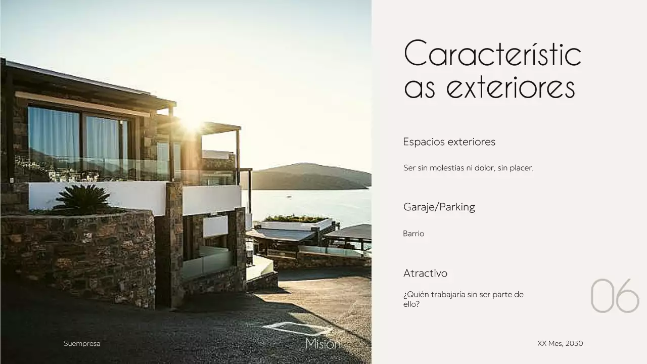 Ivory Black Elegant Minimal Modern Property Housing Pitch Agencia Campaña