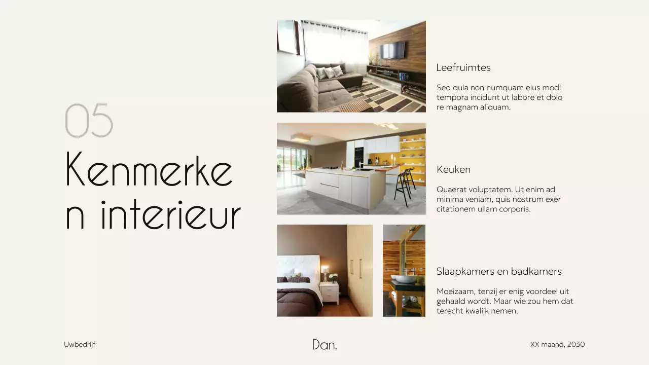 Ivoor Zwart Elegant Minimal Modern Huisvesting Pitch Agency Campagne