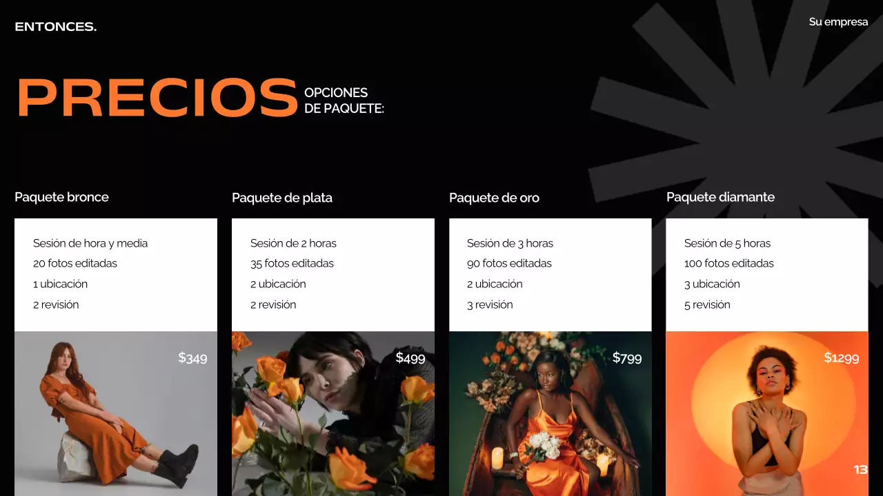 Orange Black White Modern Minimal Bold Business Pitch Deck Proposal