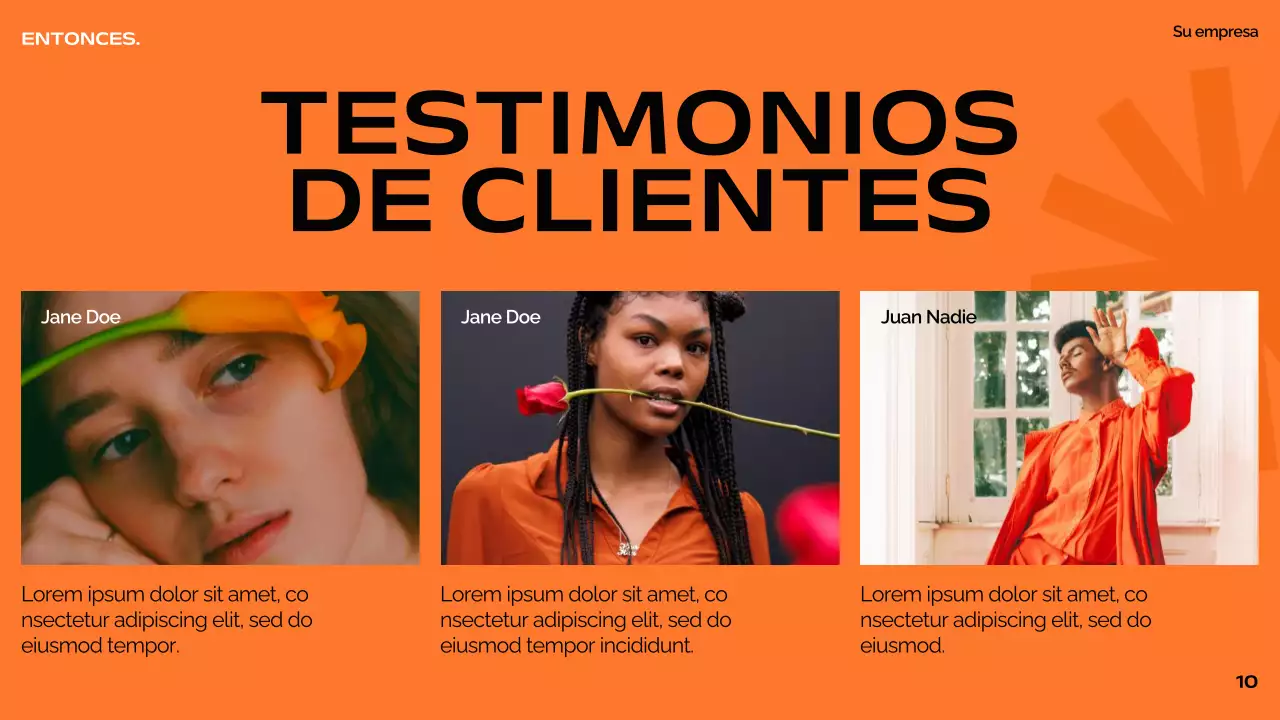 Orange Black White Modern Minimal Bold Business Pitch Deck Proposal