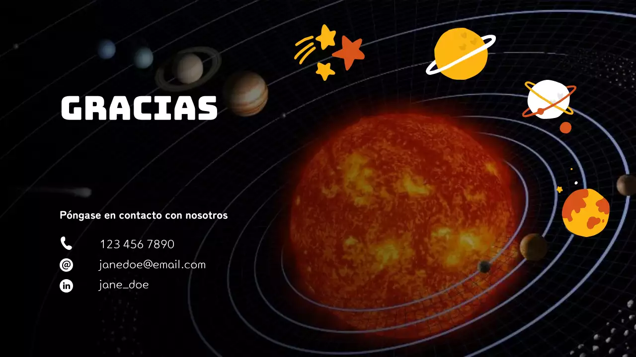 Negro Simple El Sistema Solar Material de clase