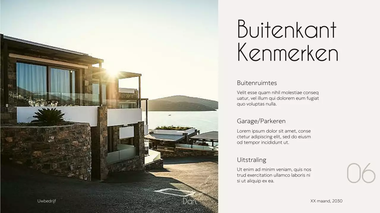 Ivoor Zwart Elegant Minimal Modern Huisvesting Pitch Agency Campagne