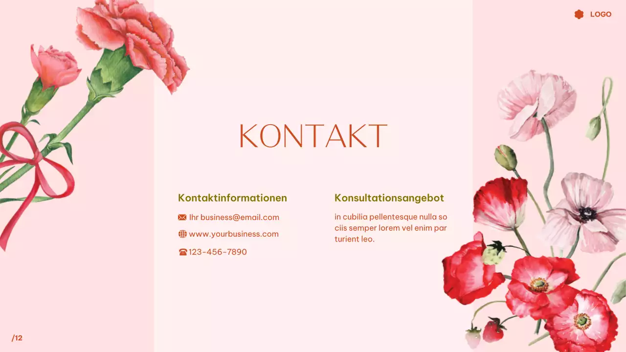 Rosa Tropische Blumen Aquarell Traum Hochzeit Präsentation