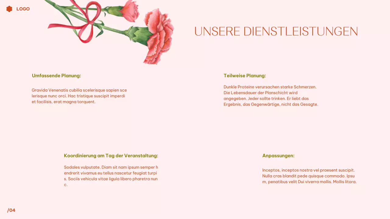 Rosa Tropische Blumen Aquarell Traum Hochzeit Präsentation