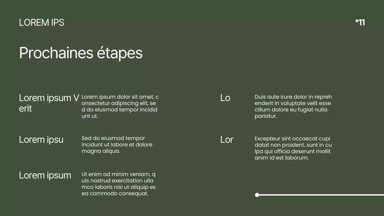 Kaki Blanc Minimal Moderne Elégant Revue de conception de produit Campagne de pitch produit