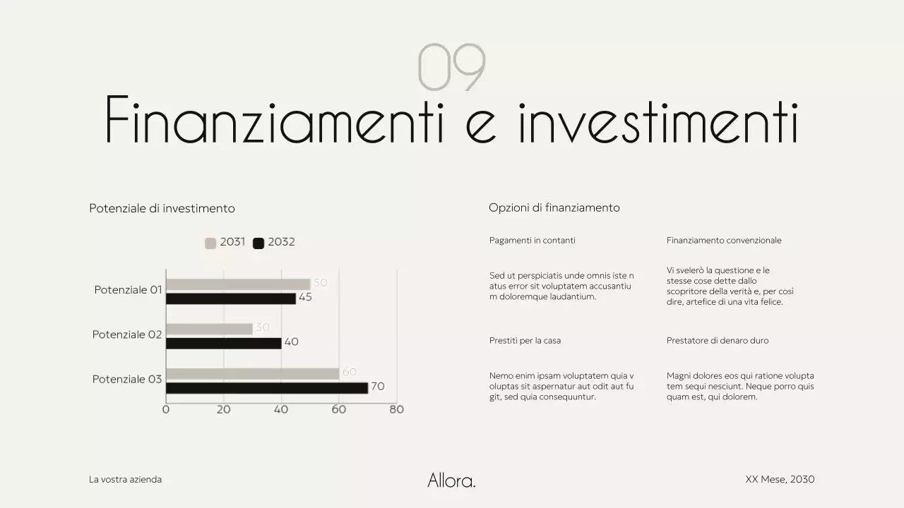 Avorio Nero Elegante Minimale Moderna Proprietà Alloggi Campagna Agenzia Pitch