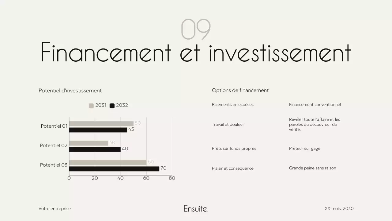 Ivory Black Elegant Minimal Modern Property Housing Pitch Agency Campaign