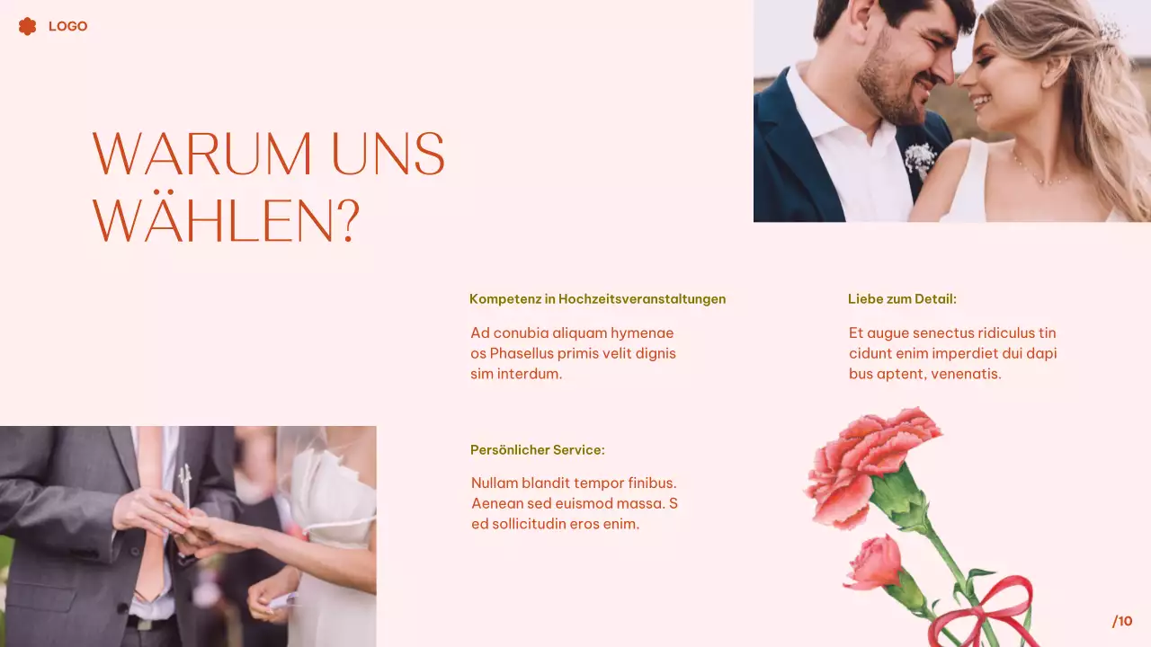 Rosa Tropische Blumen Aquarell Traum Hochzeit Präsentation