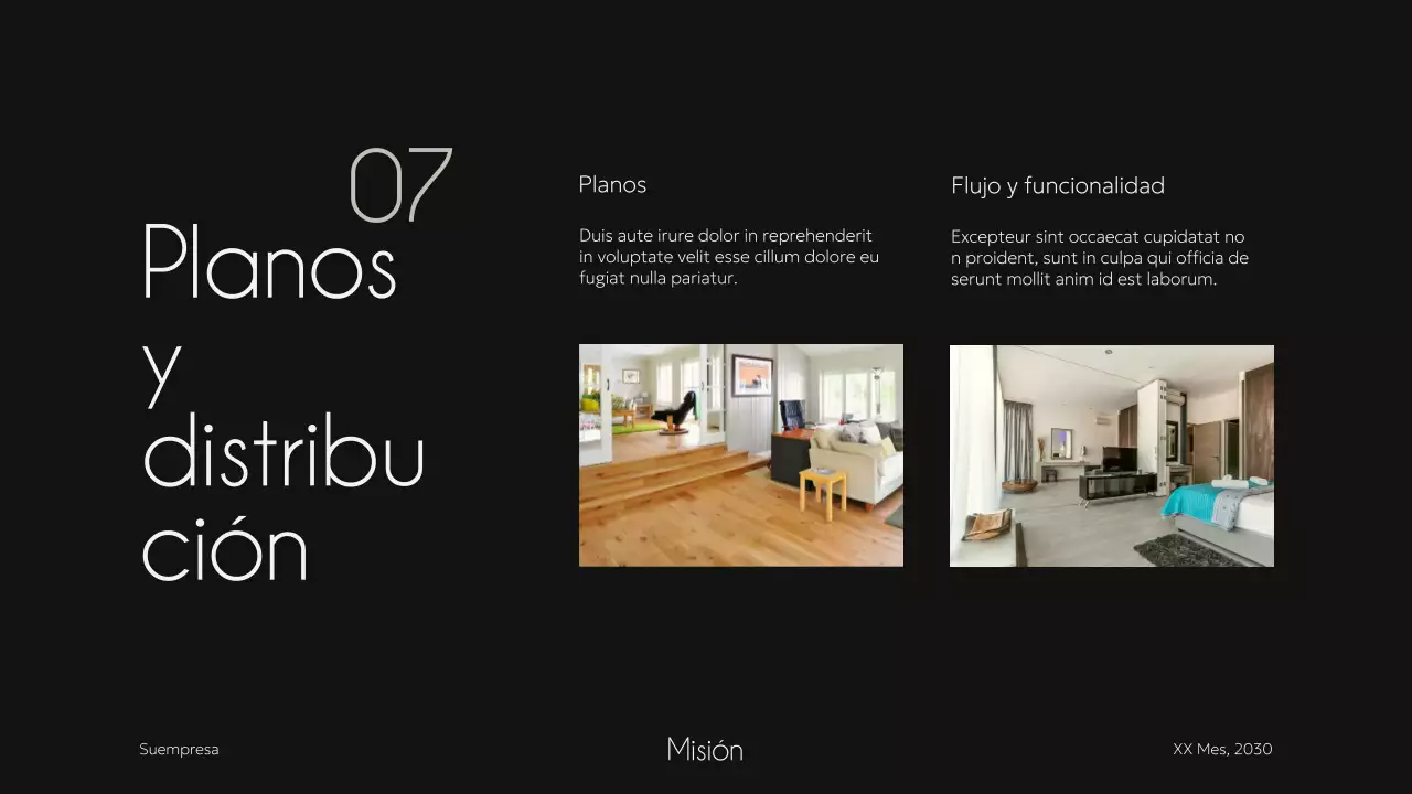 Ivory Black Elegant Minimal Modern Property Housing Pitch Agencia Campaña