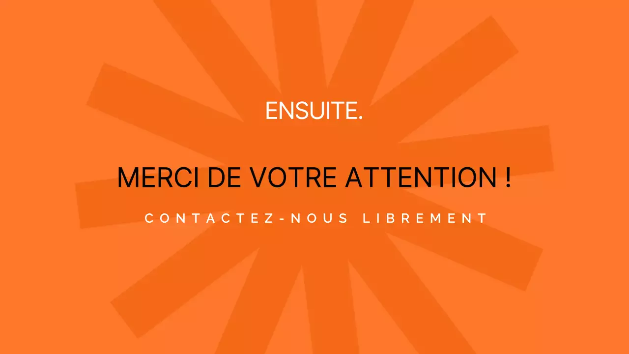 Orange Noir Blanc Moderne Minimal Gras Business Pitch Deck Proposition