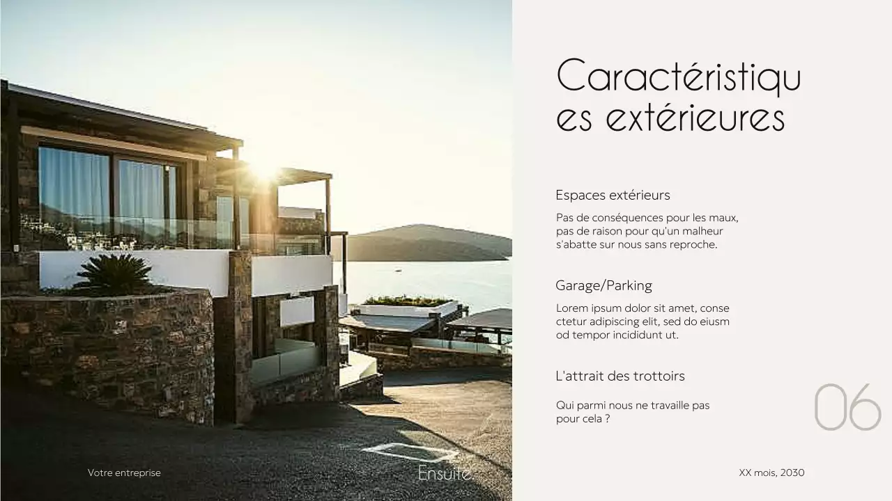 Ivory Black Elegant Minimal Modern Property Housing Pitch Agency Campaign